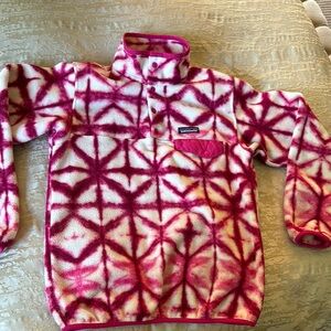 Patagonia RARE Tie Dye Shibori Synchilla Snap Pullover Fleece